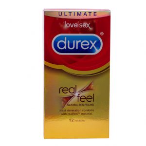 דורקס durex real feel קונדומים ללא לטקס 12 יחידות