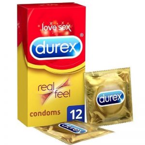 דורקס durex real feel קונדומים ללא לטקס 12 יחידות