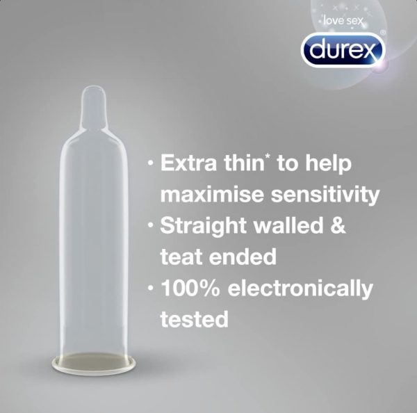 ⁦קונדומים קונדום דורקס x16  DUREX INVISIBLE ULTRA THIN דק במיוחד⁩ – תמונה ⁦3⁩